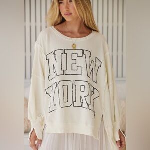 Free People We The Free Graphic Camden Sweatshirt Size XS